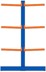 Bild von Kragarmregal doppelseitig, 4 Felder, Höhe 3000 mm, Armtiefe 2x400-700 mm